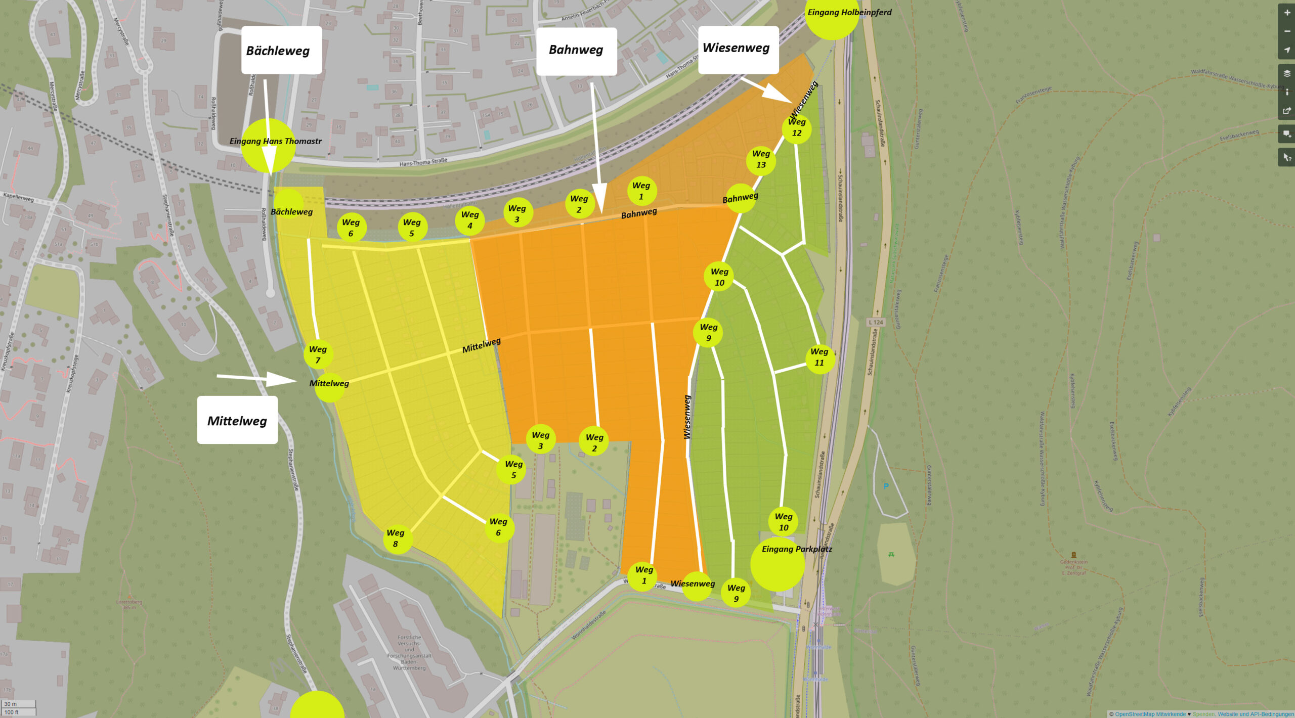 Interaktive Gartenkarte